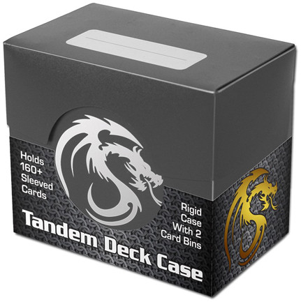 Tandem Deck Case - Black BCW GAMING SUPPLY BRAND NEW ABUGames