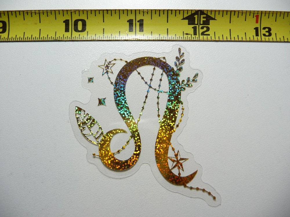 Holographic Leo Zodiac Sign Sticker Decal Horoscope Birth Month