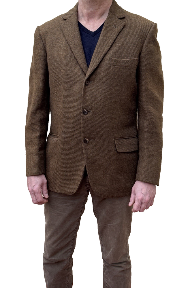 Vintage Aquascutum Men’s Sports Jacket Khaki 40 Woollen & lined