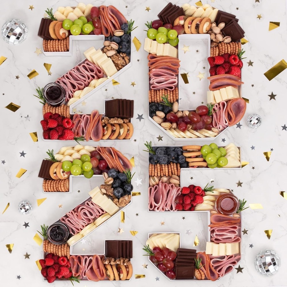 New Years Eve Party Supplies 2025-2025 Number Charcuterie Board Box - 10