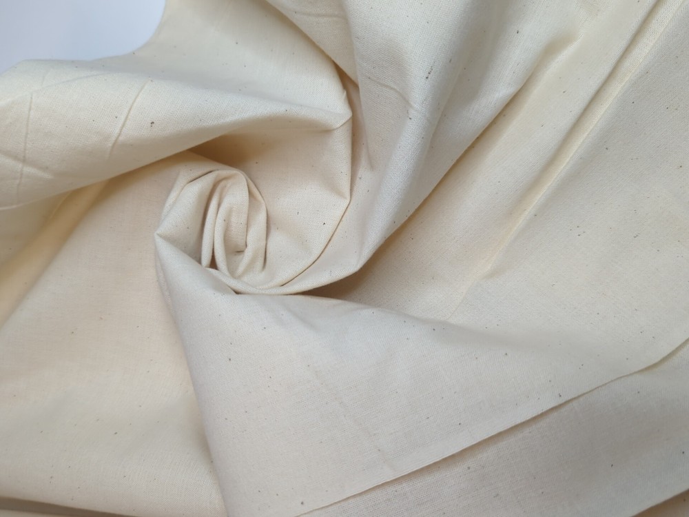 Natural Unbleached Cotton Fabric 6 Yards by 36 Inches Wide