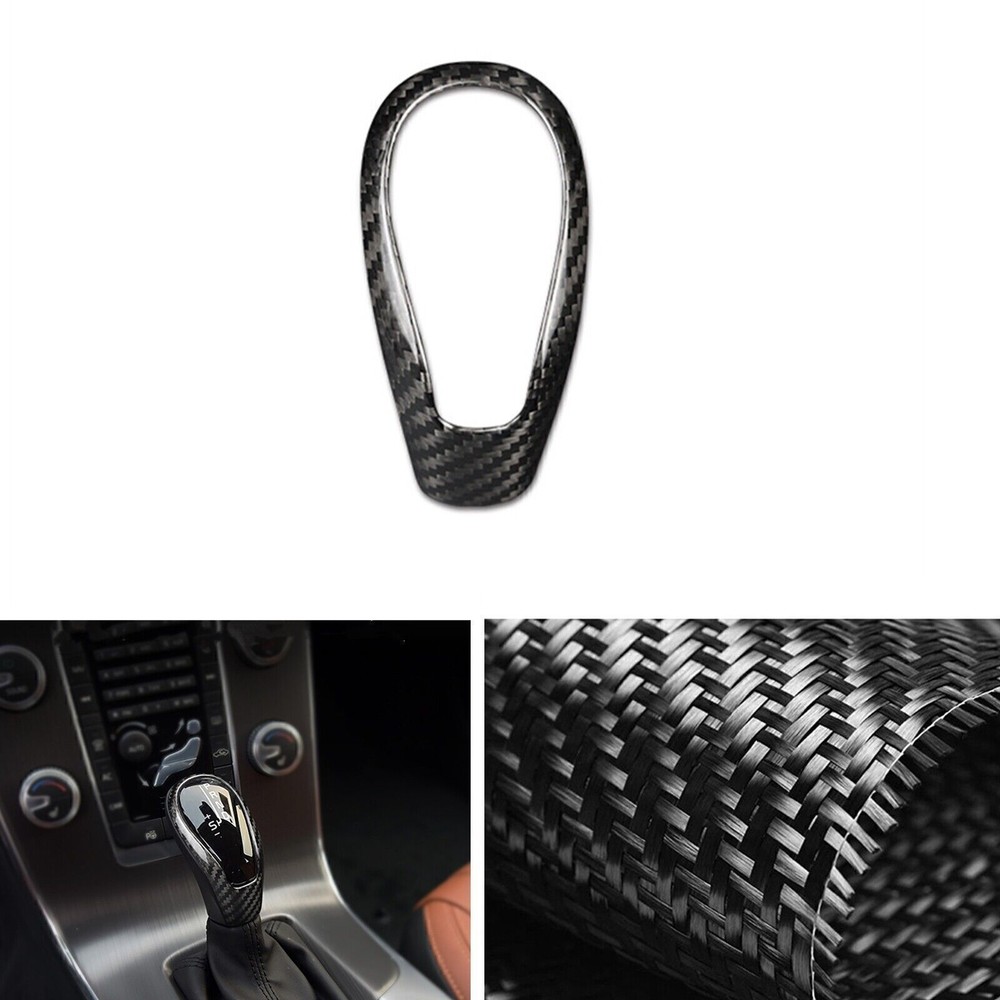 Volvo S60 V40 Real Carbon Fiber Gear Shift Knob Console Cover