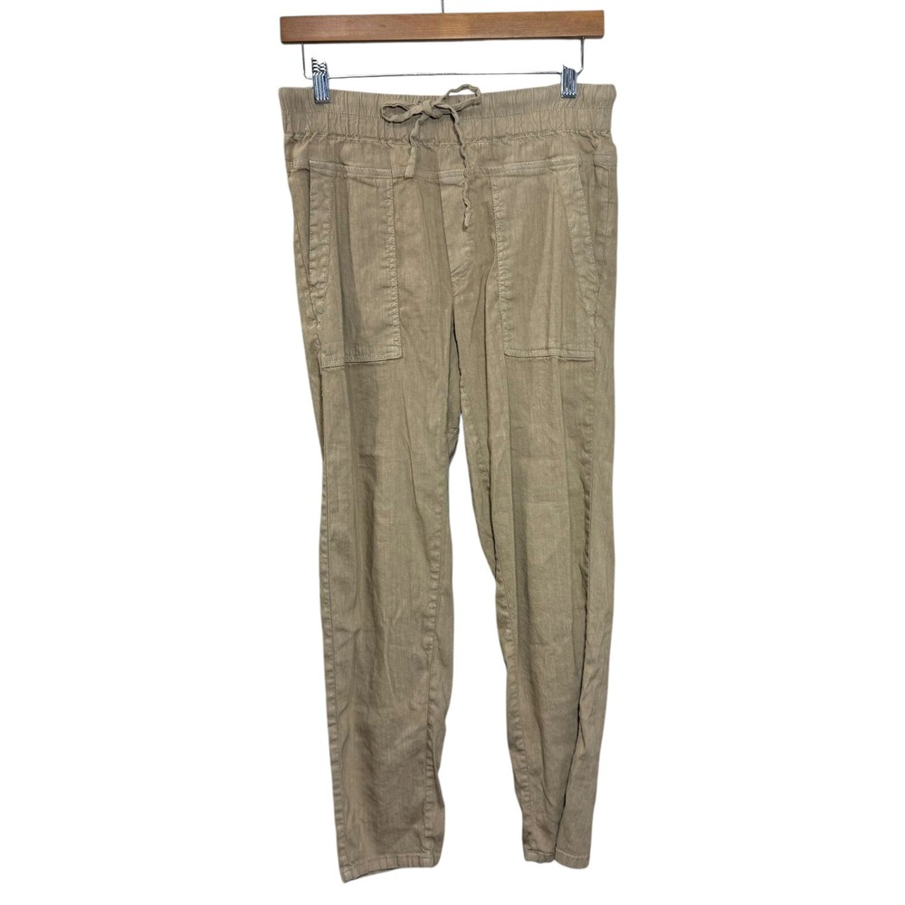 Kut from the Kloth Rosalie Pant Sm Straight Linen Ankle Boho Neutral Minimalist