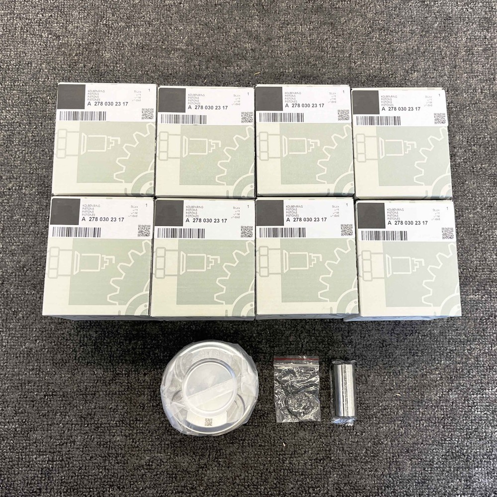 8PCS Pistons Kit Φ92.9/24mm M278 for Mercedes W166 W221 W222 4.6L 4.7L A2780302317