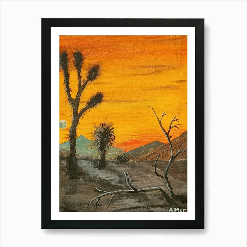 Framed Tree Wilderness Art Print Canvas Wall Poster Picture  