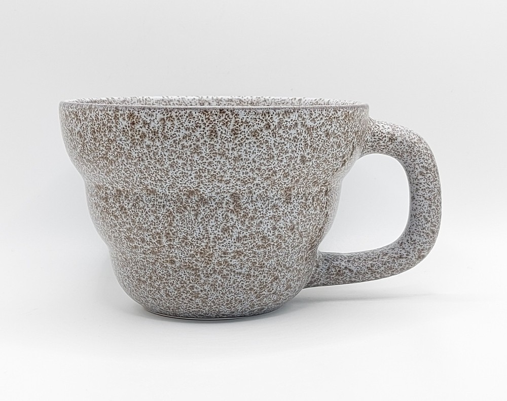 Pfaltzgraff 12oz Dark Gray Ceramic Bubble Cone Mug for Coffee or Tea