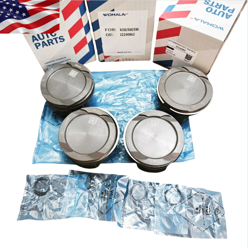 Volvo S60 V60 V90 XC40 XC60 XC90 2.0 T5 B4204T 82mm STD Pistons & Rings Set