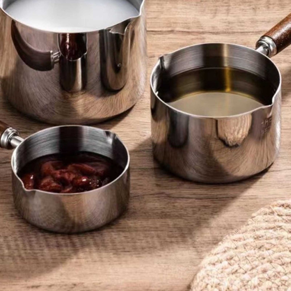 Stainless Steel Cooking Pot Milk Cooking Pan Multipurpose Sauce Pan wondeful