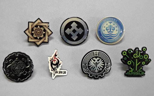 K RETURN OF KINGS Metal Lapel Pins Complete 7 Set Japan Limited