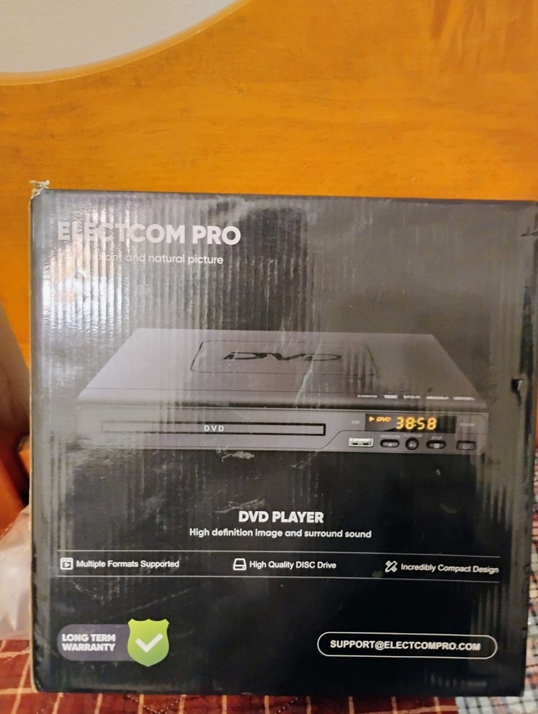 Electcom Pro DVD Player For TV Home Theater (Black)