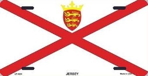 New Aluminum Jersey Bailiwick National Flag License Plate Design