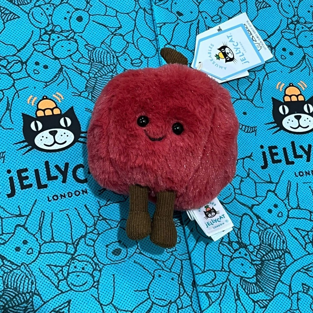 SALE -NWT 2026 Jellycat Red Apple Soft Plush Toy Cute Playful For All Ages Gift