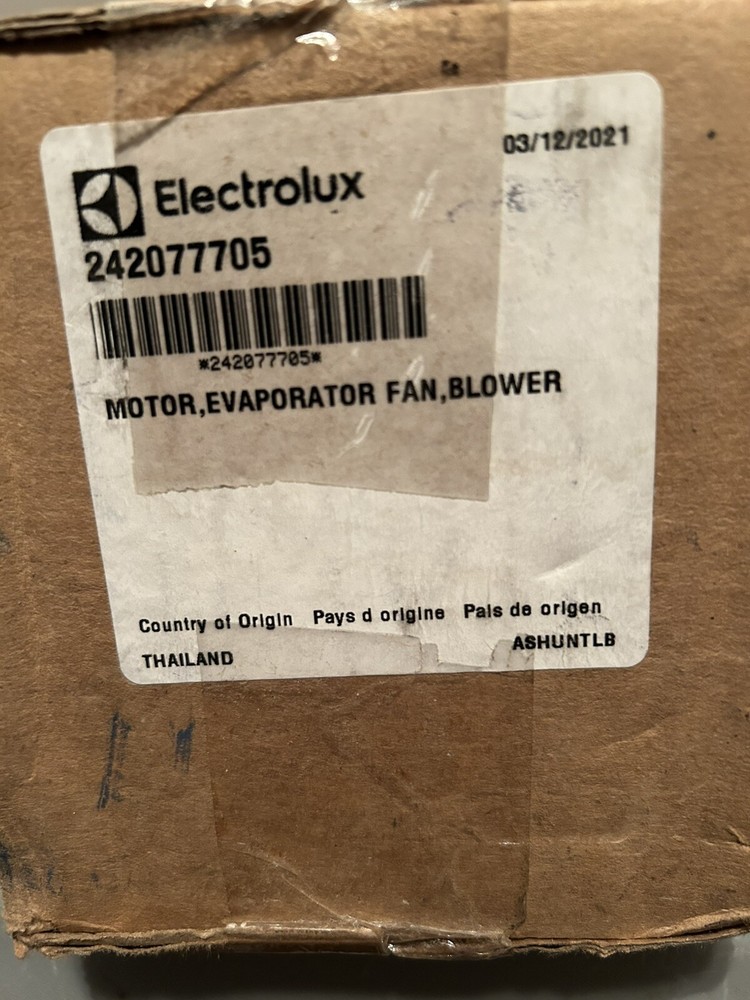 NEW “OEM” FRIGIDAIRE REFRIGERATOR EVAPORATOR FAN MOTOR #242077705