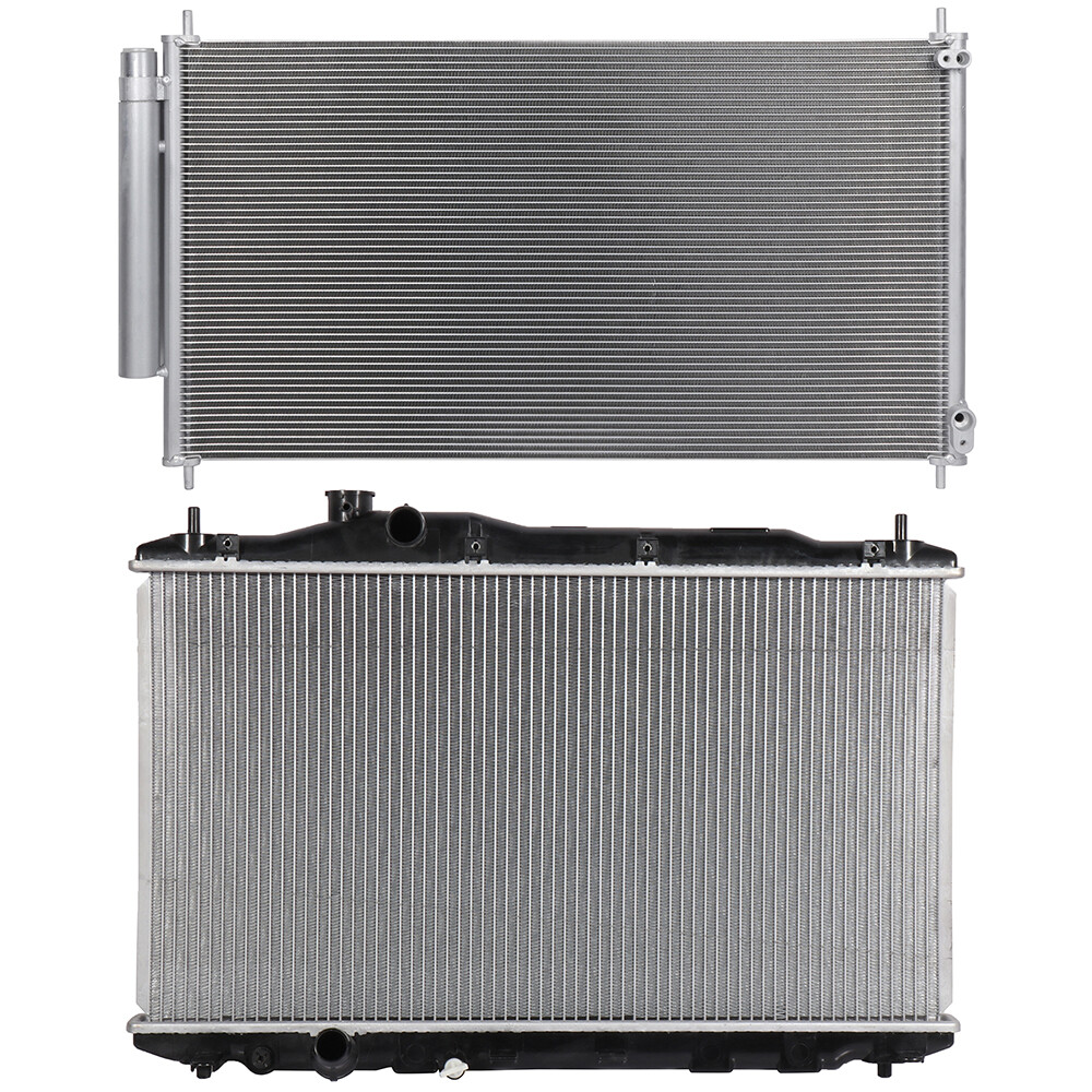 For 2012-2015 Honda Civic Aluminum Radiator & AC Condenser Assembly