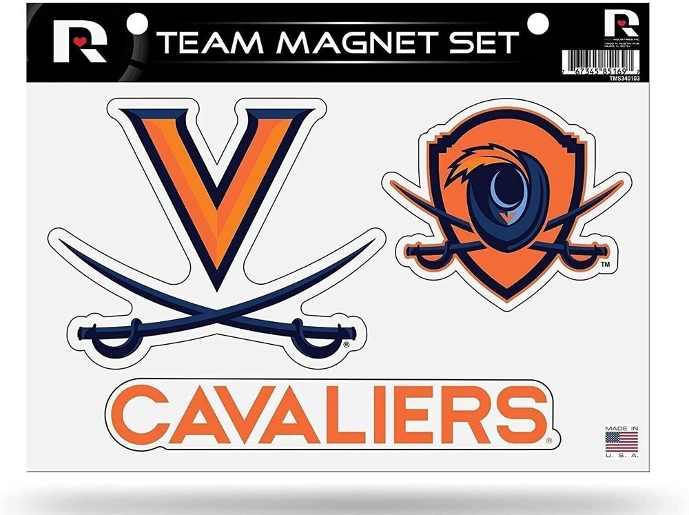 Virginia Cavaliers Magnet Sheet Multi Die Cut Heavy Duty UVA Auto Home...
