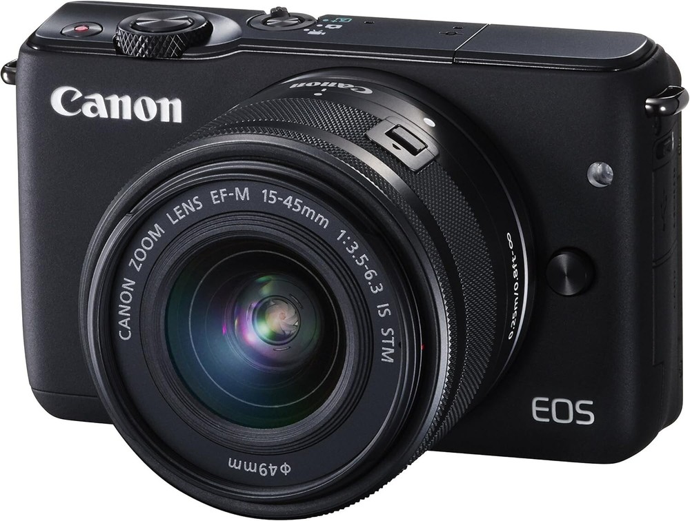Canon EOS M10 Lens Kit Black EF-M15-45mm F3.5-6.3 IS STM EOSM10BK-1545ISSTMLK