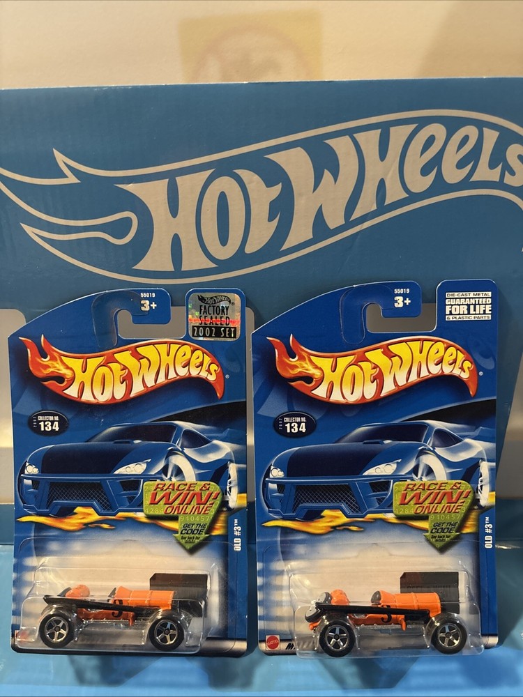 Hot Wheels Old Number 3  Two Vehicle lot  *Orange*