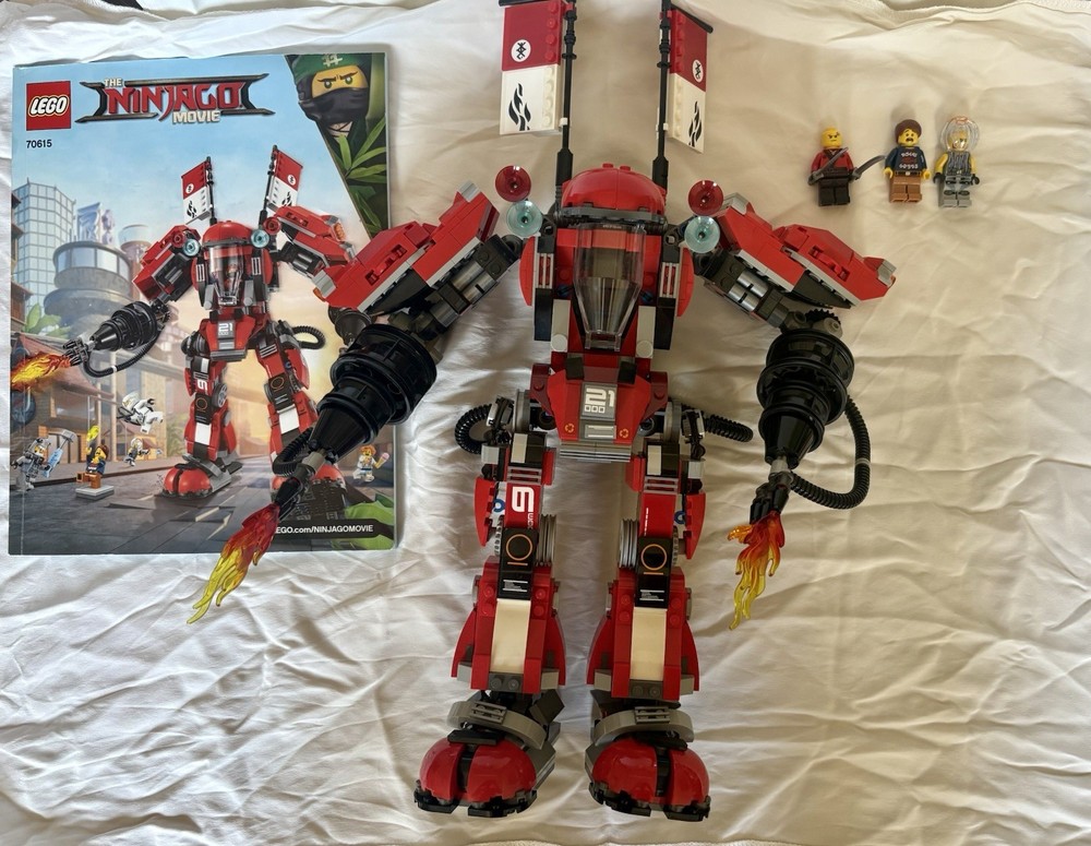 Lego Ninjago Fire Mech Set 70615 95% Complete with Instructions