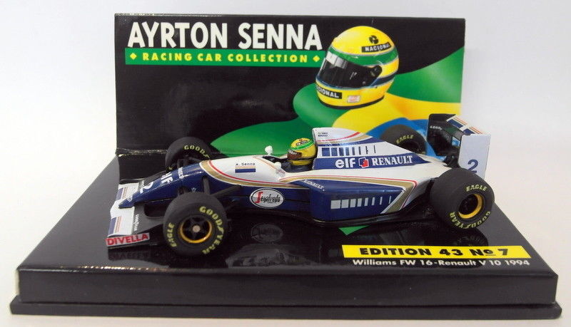 Minichamps 1/43 Williams FW16 Renault V10 1994 Ayrton Senna Model