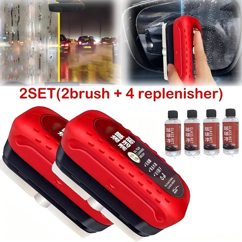 Windshield Oil Film Cleaner Brush for Car Glass Cleaning