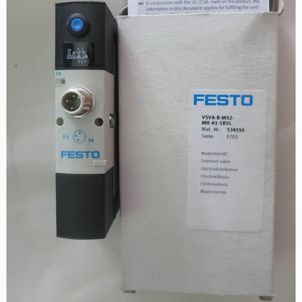 one new FESTO VSVA-B-M52-MH-A1-1R5L 534556 Air Solenoid Valve