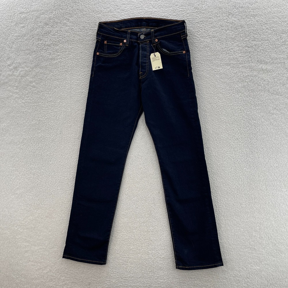 Levis 501 Jeans Mens 30x30 Blue Original Straight Button Fly Dark Wash Cowboy