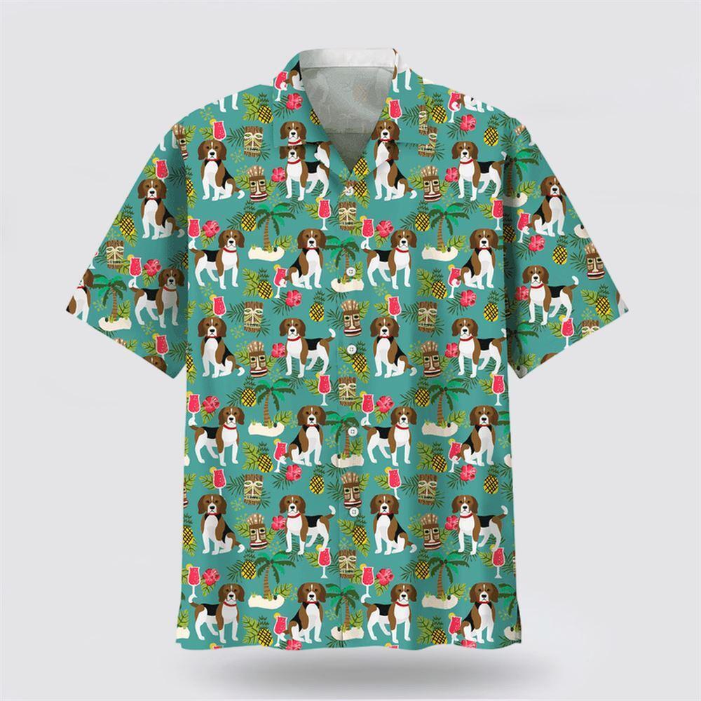 Beagle Hawaiian Beach Hawaiian Shirt 8211 Dog Lover Hawaiian Shirts