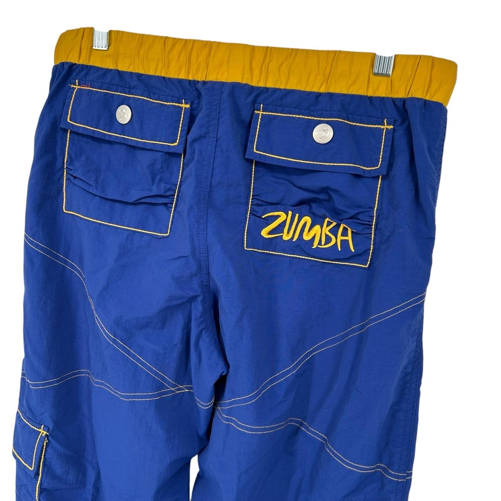 Y2K Zumba Nylon Cargo Wide Leg Dance Pants for Women