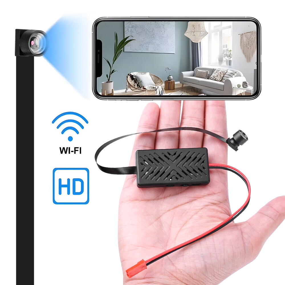 1080P Mini WiFi Spy Camera with Motion Detection and Wireless DIY Screw Mount