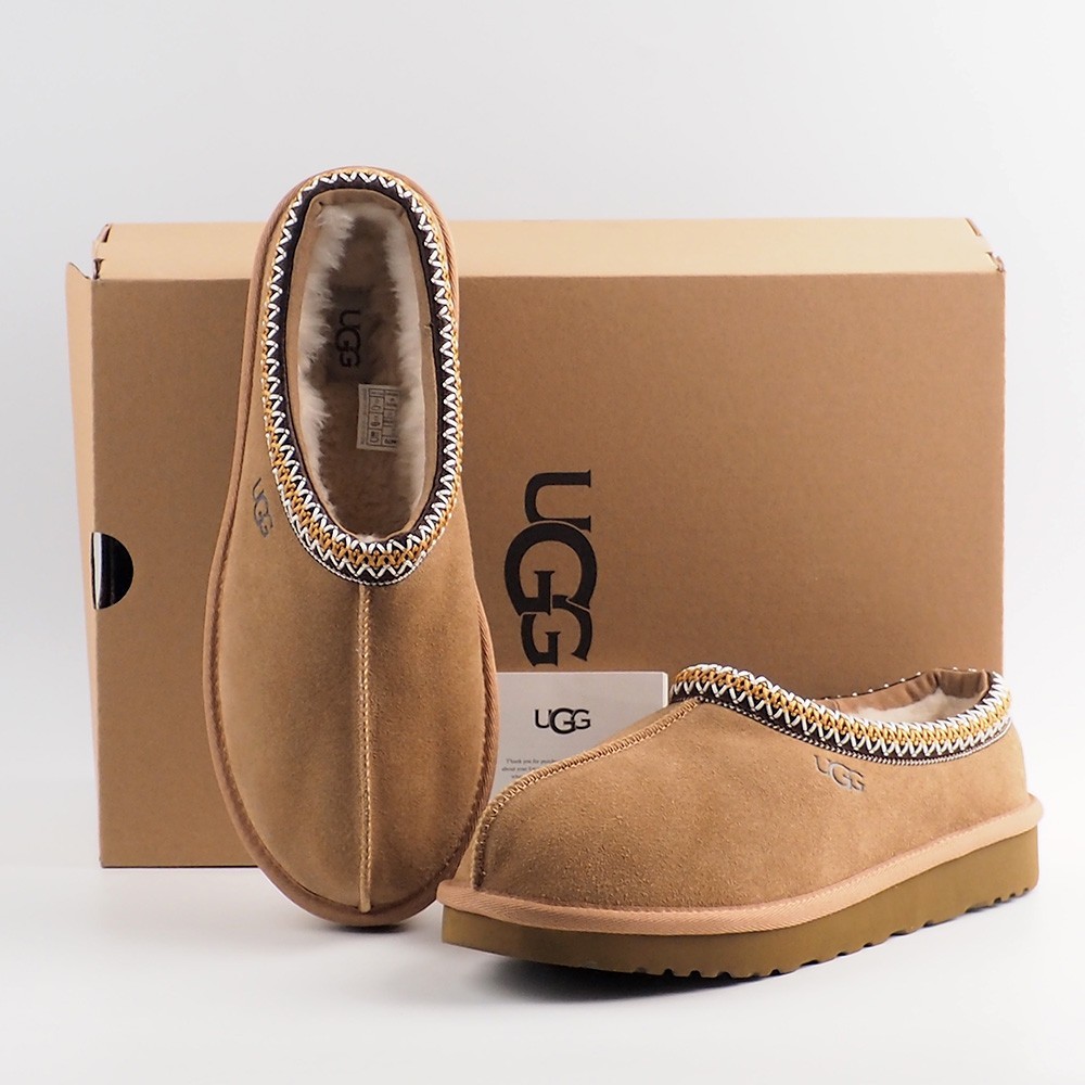 UGG Tasman II in Chestnut Sheepskin Suede Slippers Women's Shoes US 6-11