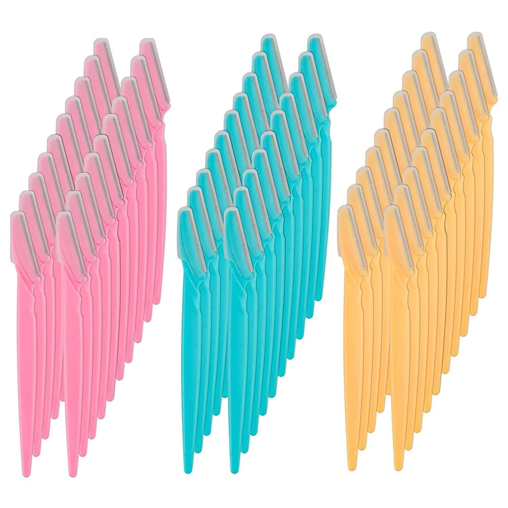 Eyebrow Razor 62 Pcs Multipurpose Exfoliating Dermaplaning Tool Trimming and ...