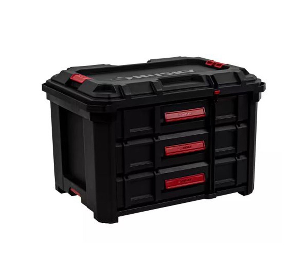 Build-Out 22 in. 3-Drawer toolbox, Load Capacity 50 lbs. NewHus
