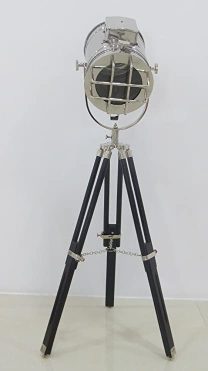 Designer Nautical Spotlight Collectible with Studio Tripod for Display