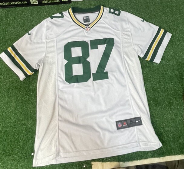 Green Bay Packers #87 Jordy Nelson Men’s Med NFL Jersey by Nike On-Field
