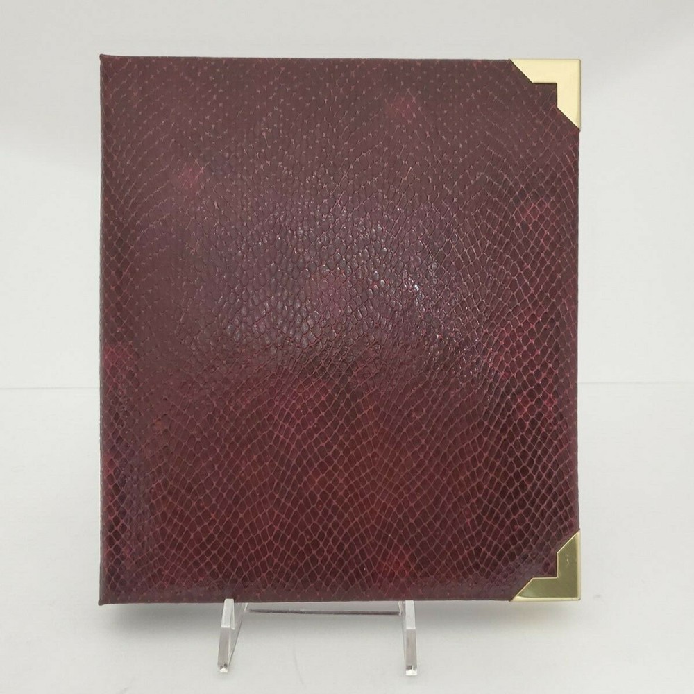Melannco Expandable Post Bound Leather Photo Album