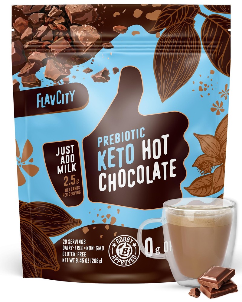 Keto Prebiotic Hot Chocolate Mix Vegan Sugar Dairy Free Low Carb