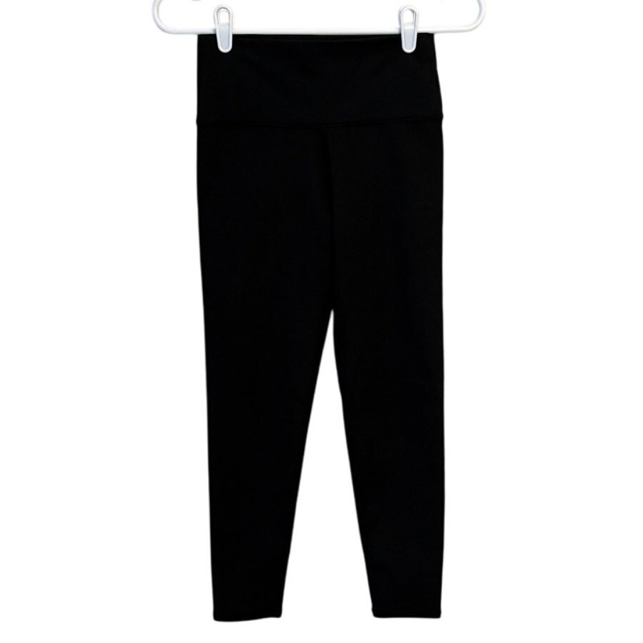 Aerie High Waisted Slimming Seamless Leggings Stretch Activewear Black Small