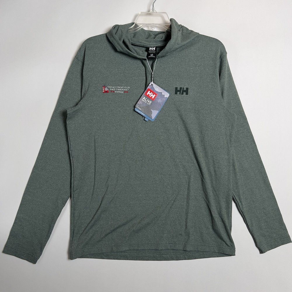 Helly Hansen Verglas Light Hoodie in Spruce Green for Chicago Yacht Club 114th Event