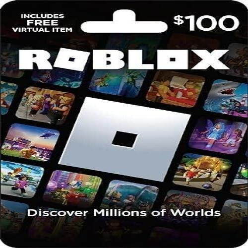 Roblox $100 Physical Gift Card [includes Free Virtual Item play.