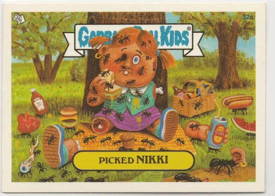 Picked Nikki #32a Garbage Pail Kids 2004 ANS3 GPK All-New Series 3 Card