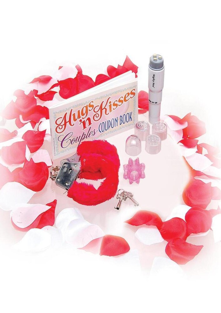 Sensual Bondage Kit with Handcuffs Body Paint Vibrator and Candle