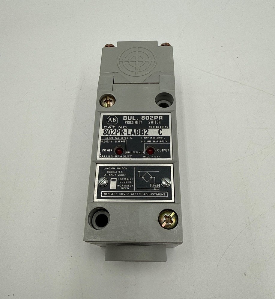 Allen-Bradley 802PR-LABB2 Ser C Contained Proximity Switch 60-132VAC