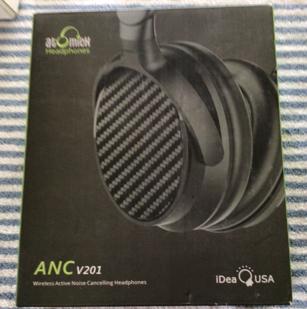 Atomick Bluetooth Headphones v201 with Active Noise Cancelling - Brand New  