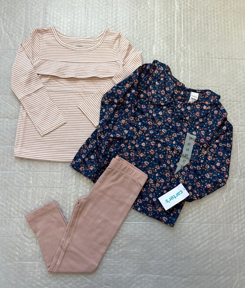 Carter’s toddler girls 3 piece set size 3T. New With Tag.