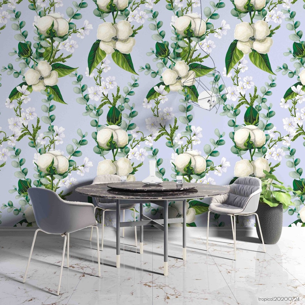 3D Flowers Floral Pattern Wall Murals Wallpaper Murals Wall Sticker 5