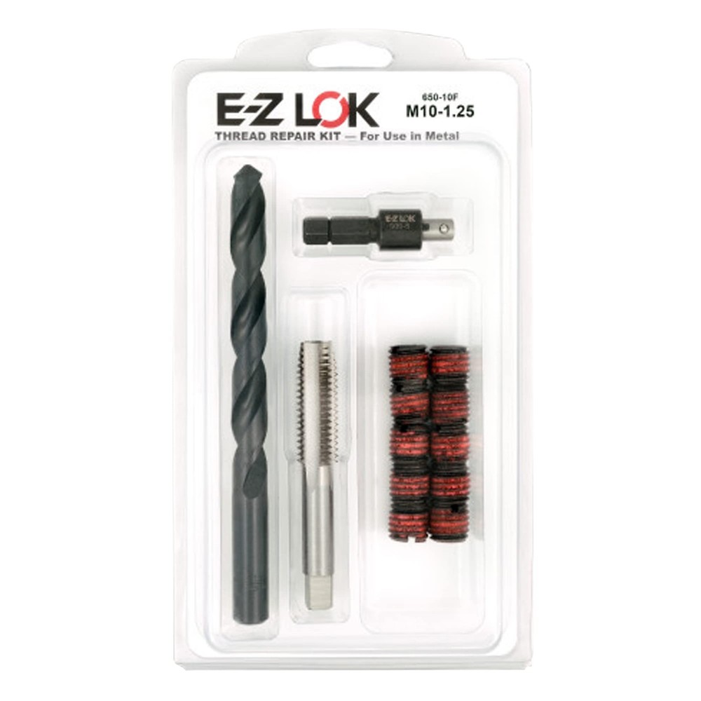 E-Z LOK EZ-650-10F Thread Repair Kit for M10-1.25 (EZ-650-10F), Multicolor