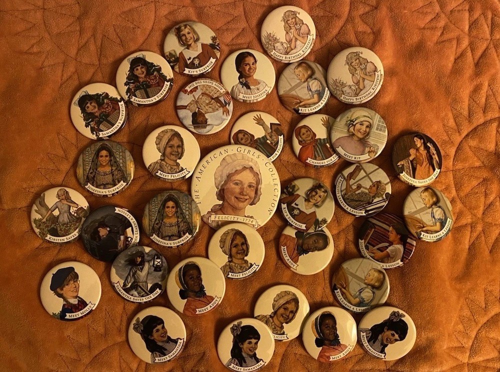 American Girl Pleasant Company Book Cover Pins Blind Bags (Set Of 3)