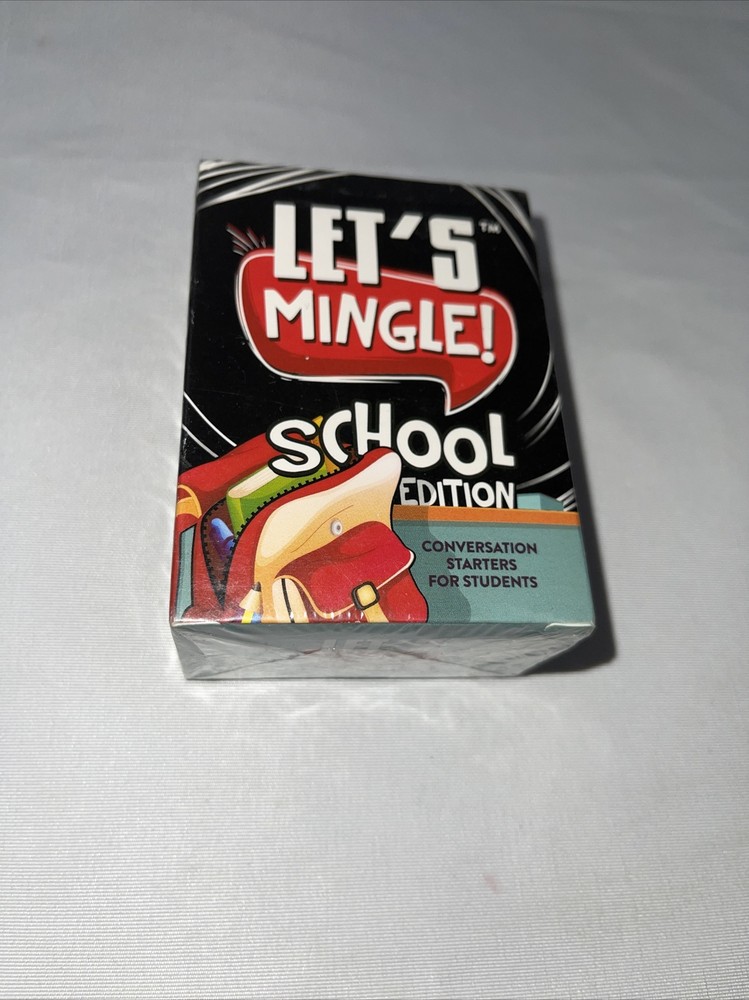 Let's Mingle School Edition 109 Conversation Starter Cards for Students Ages 6+