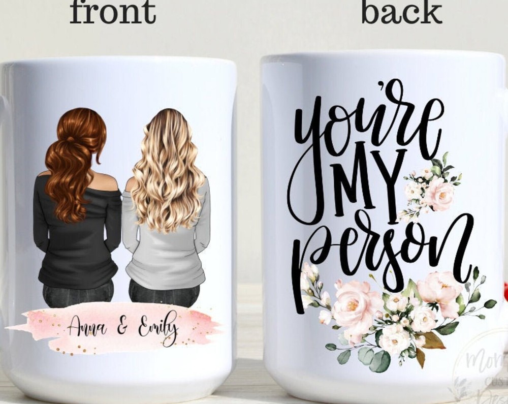 You're My Person Custom Best Friend Mug Personalized Best Friend Gift Custom