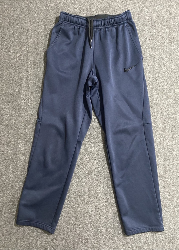 Nike Dri-Fit  Vintage Mens Blue Track Pants Swoosh Baggy Retro Size S